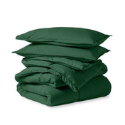 Comforter set folded and stacked