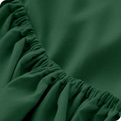 Close-up of fitted sheet