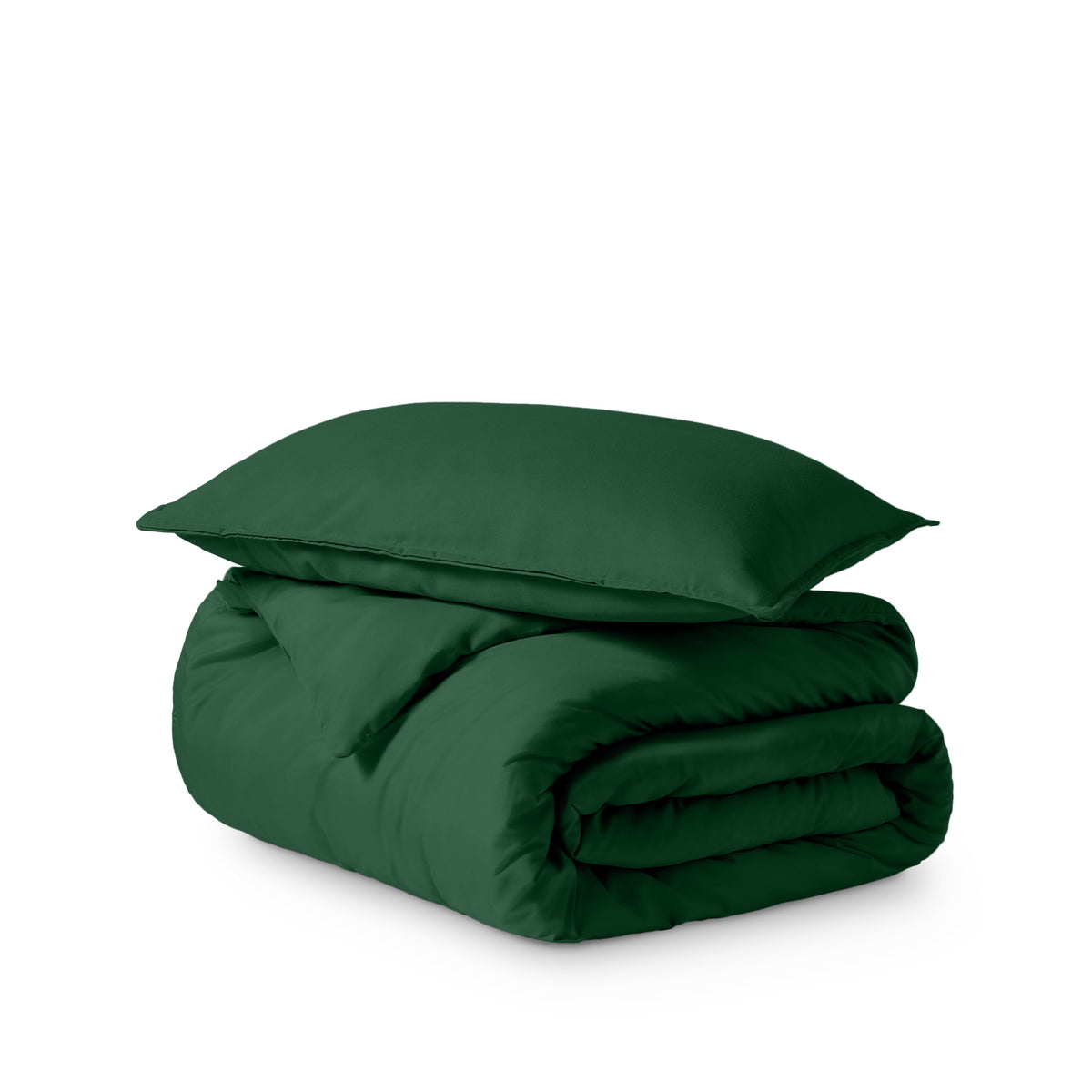 Ultra soft duvet cover folded and stacked