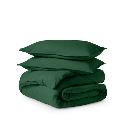 Ultra soft duvet cover folded and stacked