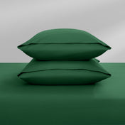 Two pillowcases on top of a bed
