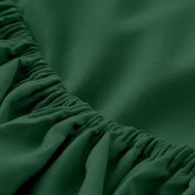 Close-up of elastic on a fitted sheet.