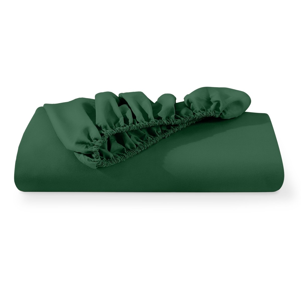 Microfiber fitted sheet folded