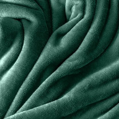 Close up of the soft textured microplush blanket