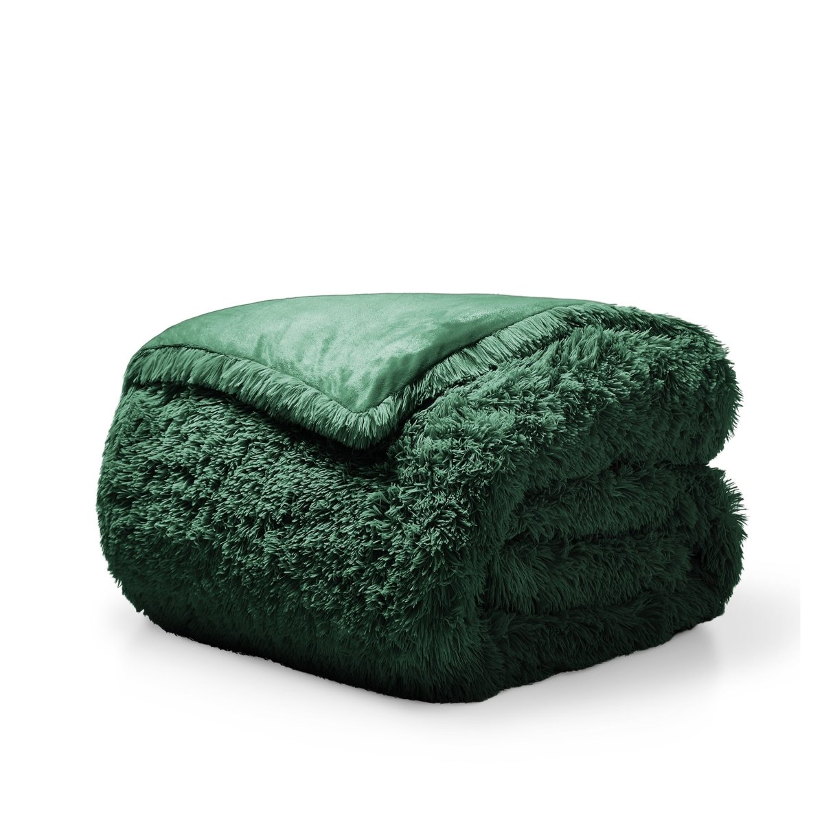 Shaggy duvet folded