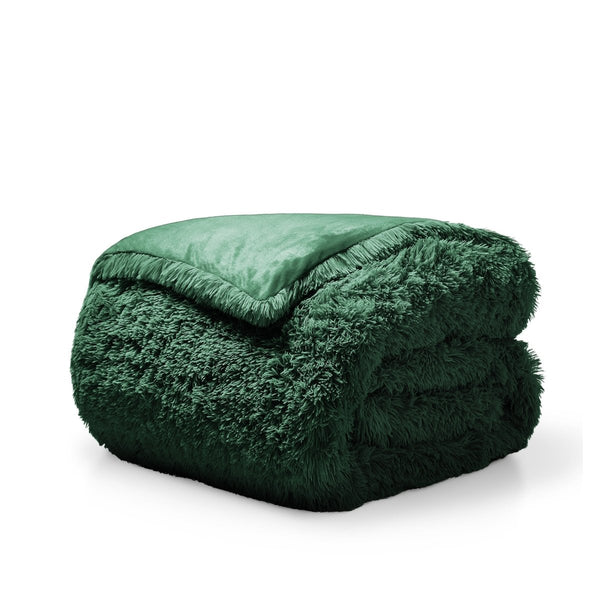 Shaggy duvet folded