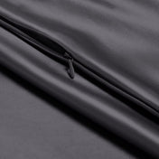 Close-up of pillowcase with zipper closure