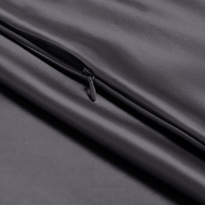 Close-up of pillowcase with zipper closure