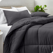 Down Alternative Box Stitch Comforter Set