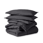Comforter set folded and stacked