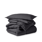 Comforter set folded and stacked