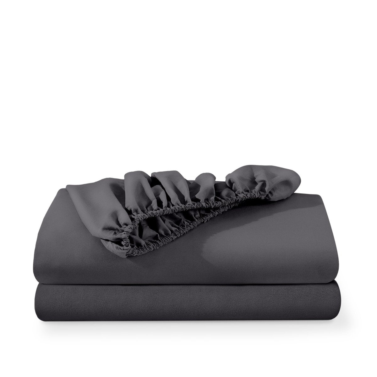 2 ultra soft fitted sheets folded and stacked
