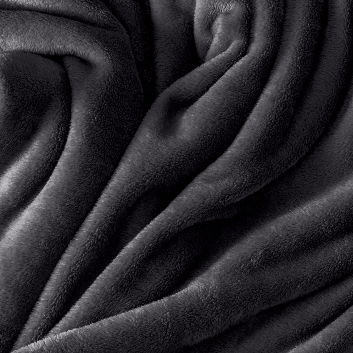 Close up of the soft textured microplush blanket