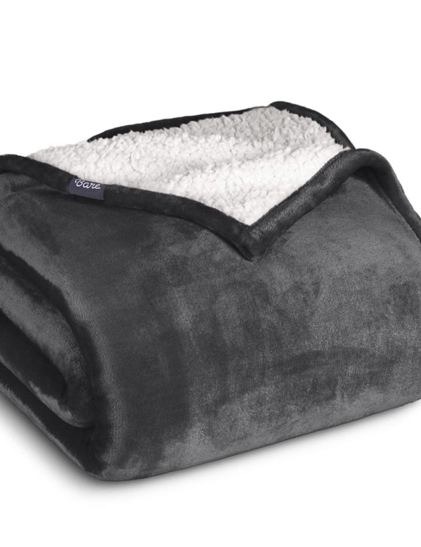 Sherpa blanket folded