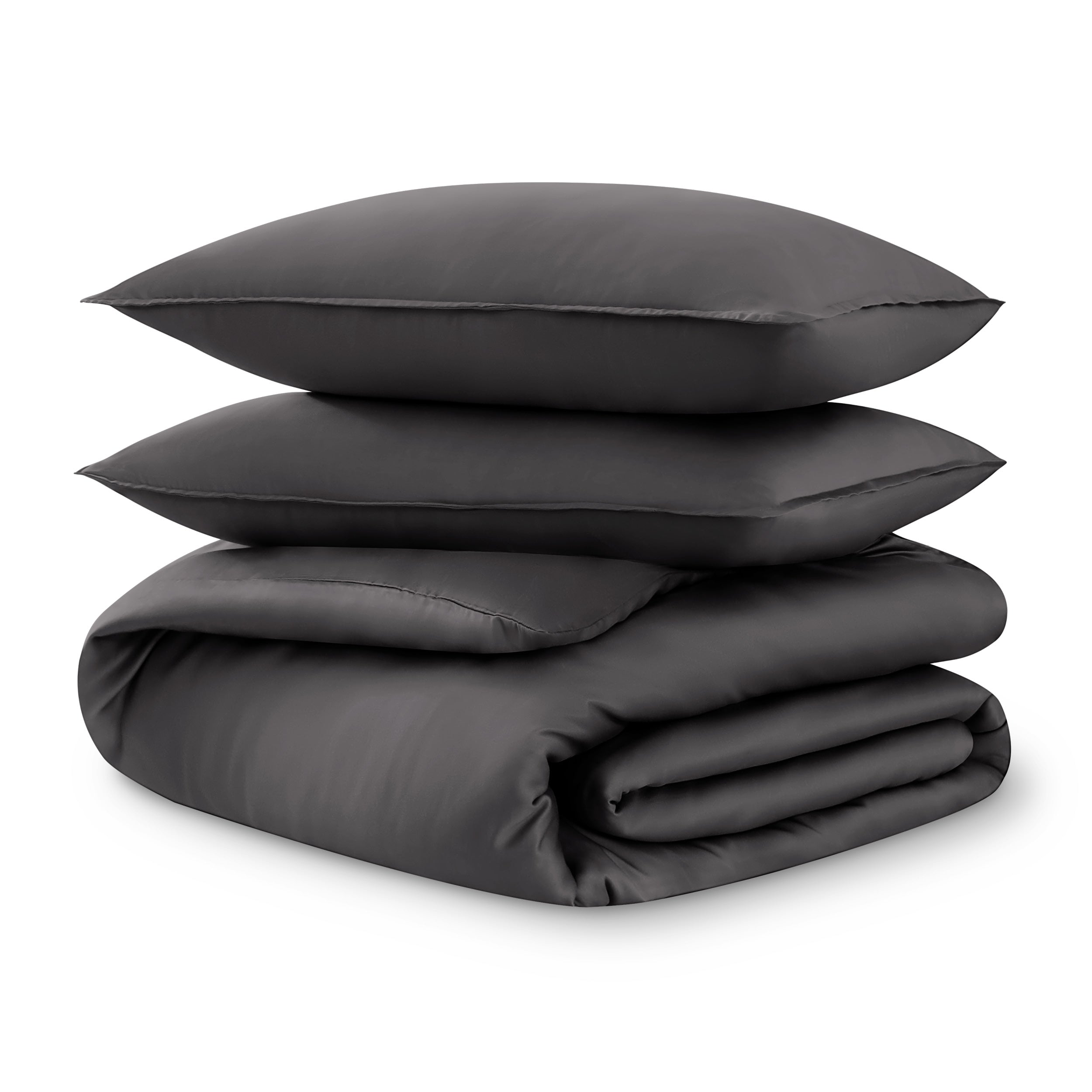 Tencel duvet cover set on a white background