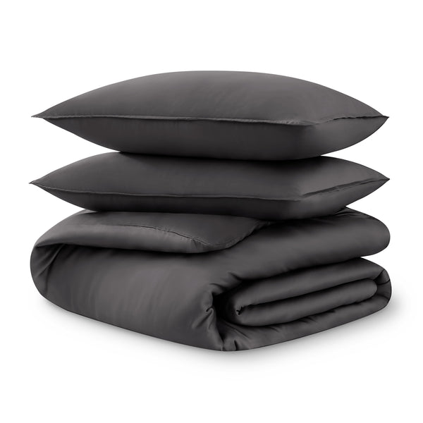 Tencel duvet cover set on a white background