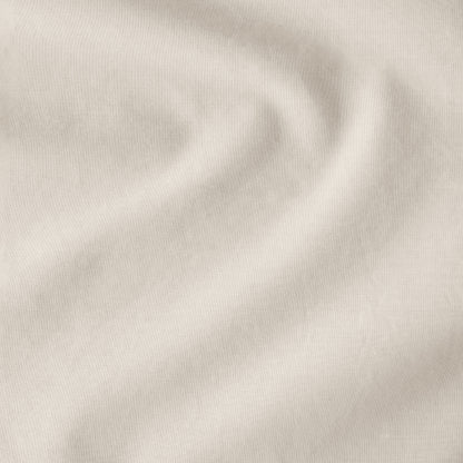 Close-up of the corner ties and button on the percale duvet cover