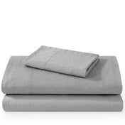 Washed sheet set folded and stacked