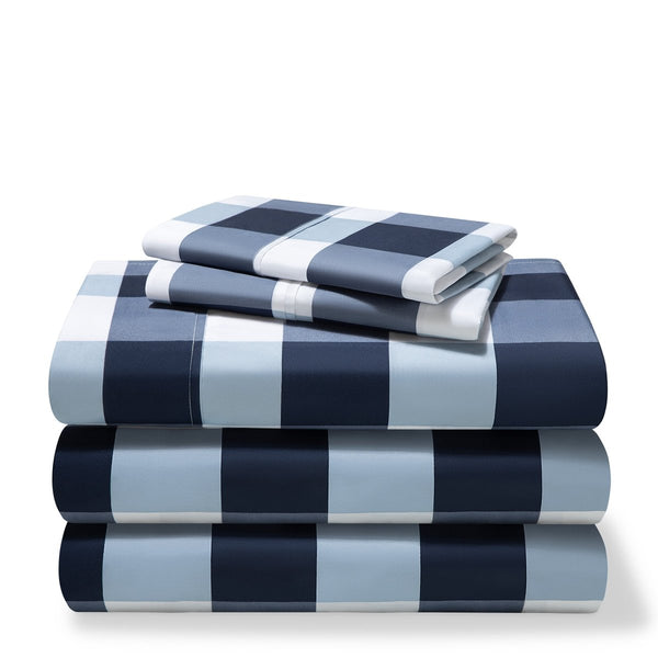 A printed sheet set folded and stacked