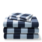 A printed sheet set folded and stacked