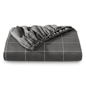 Microfiber fitted sheet folded