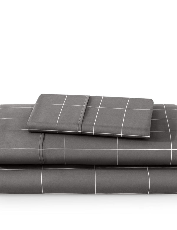 Grid sheet set folded and stacked