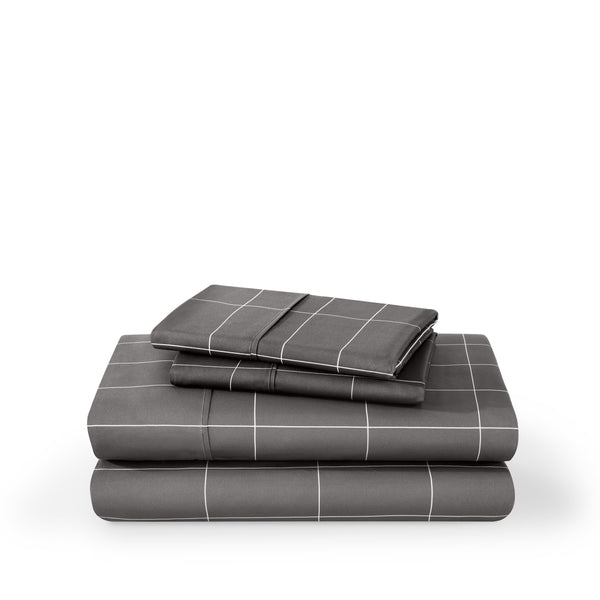 Grid sheet set folded and stacked