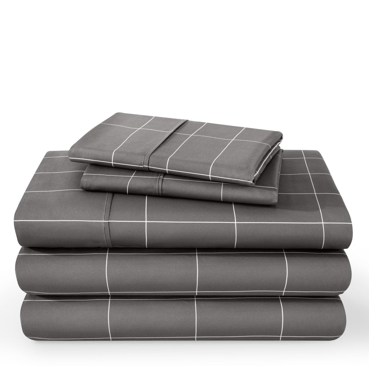 A printed sheet set folded and stacked