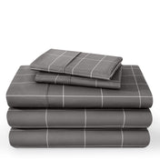 A printed sheet set folded and stacked