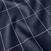 Close-up of printed duvet fabric