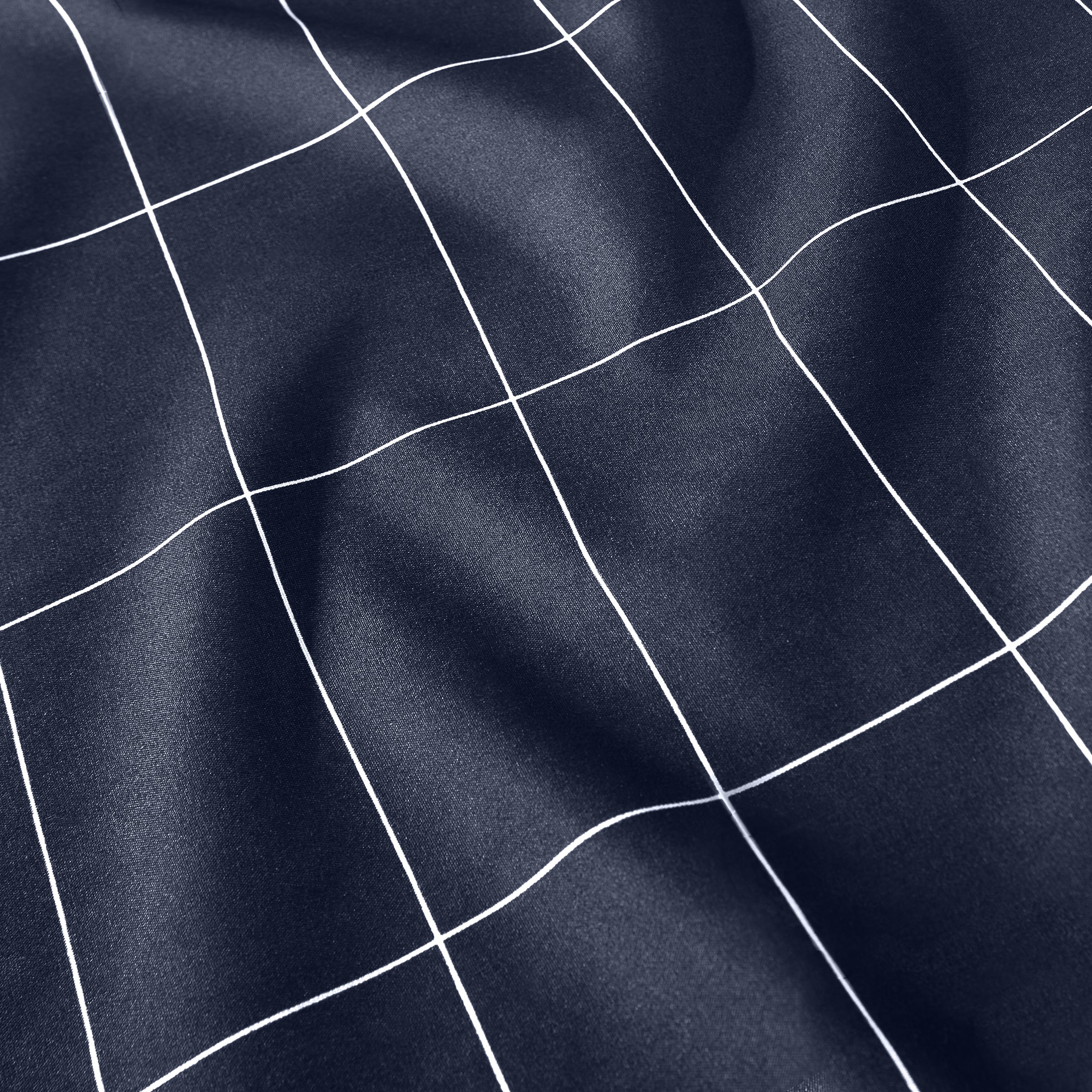 Close-up of printed duvet fabric