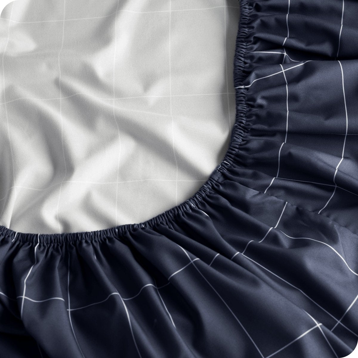 Close up of a printed fitted sheet