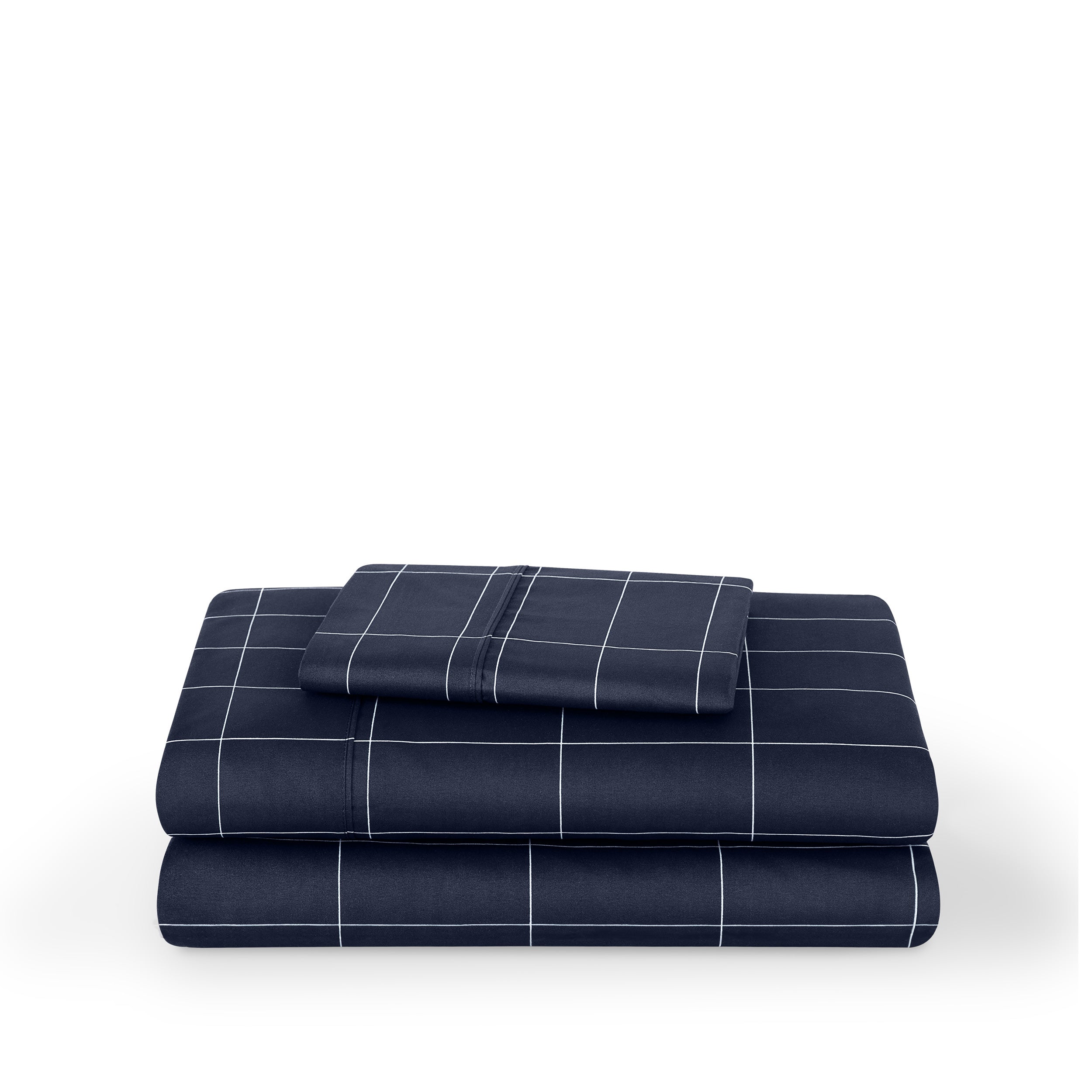 Grid sheet set folded and stacked