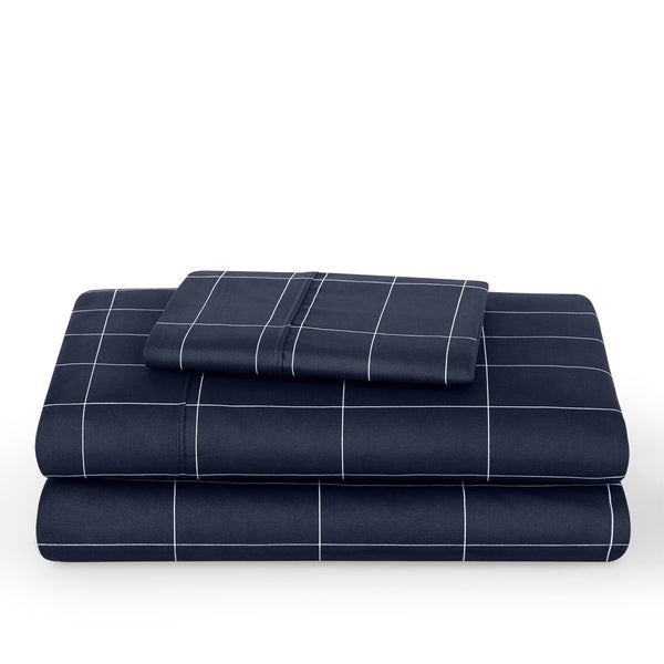 Grid sheet set folded and stacked