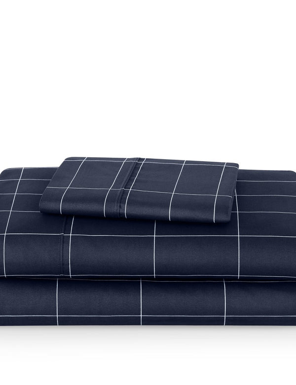 Grid sheet set folded and stacked