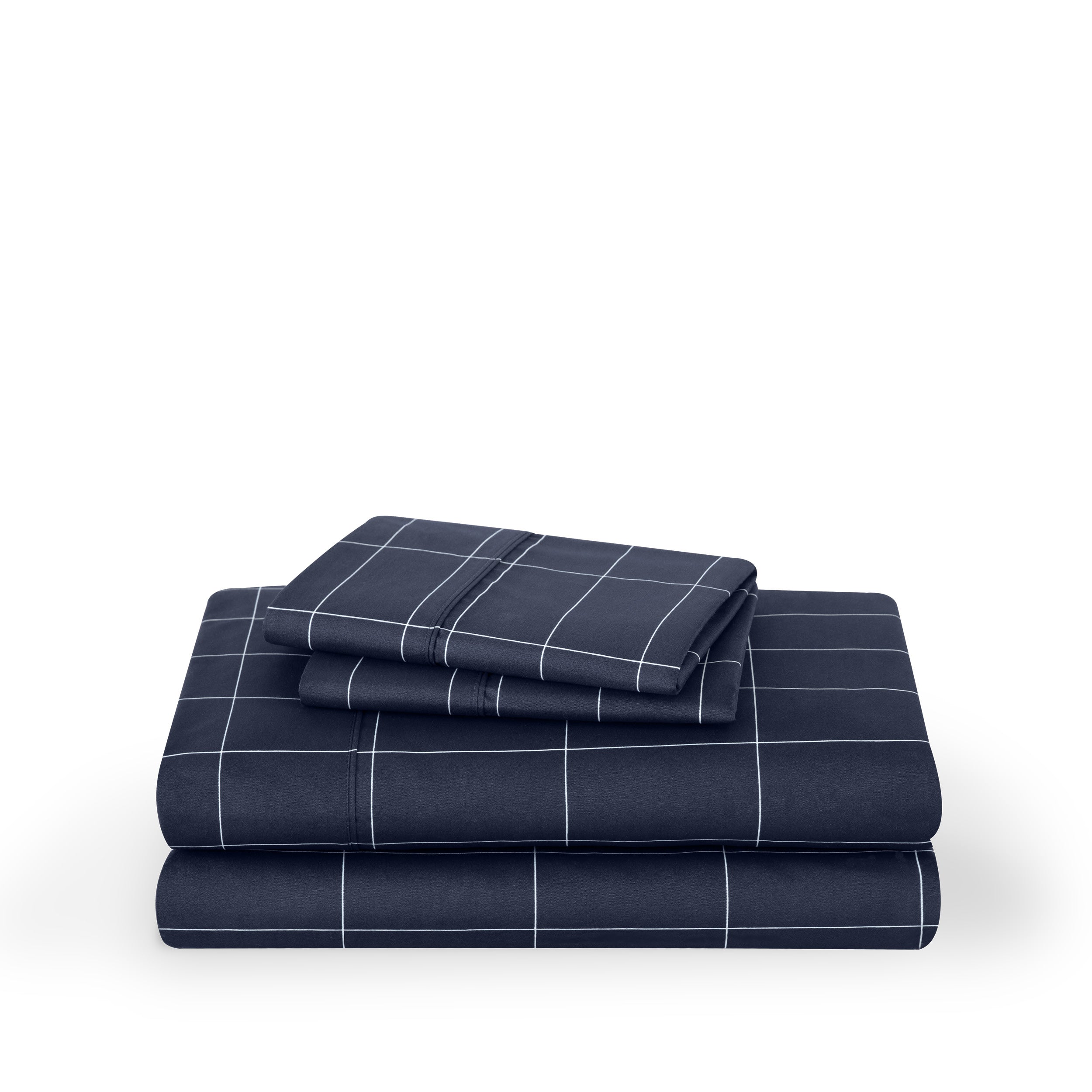 Grid sheet set folded and stacked