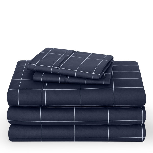 A printed sheet set folded and stacked