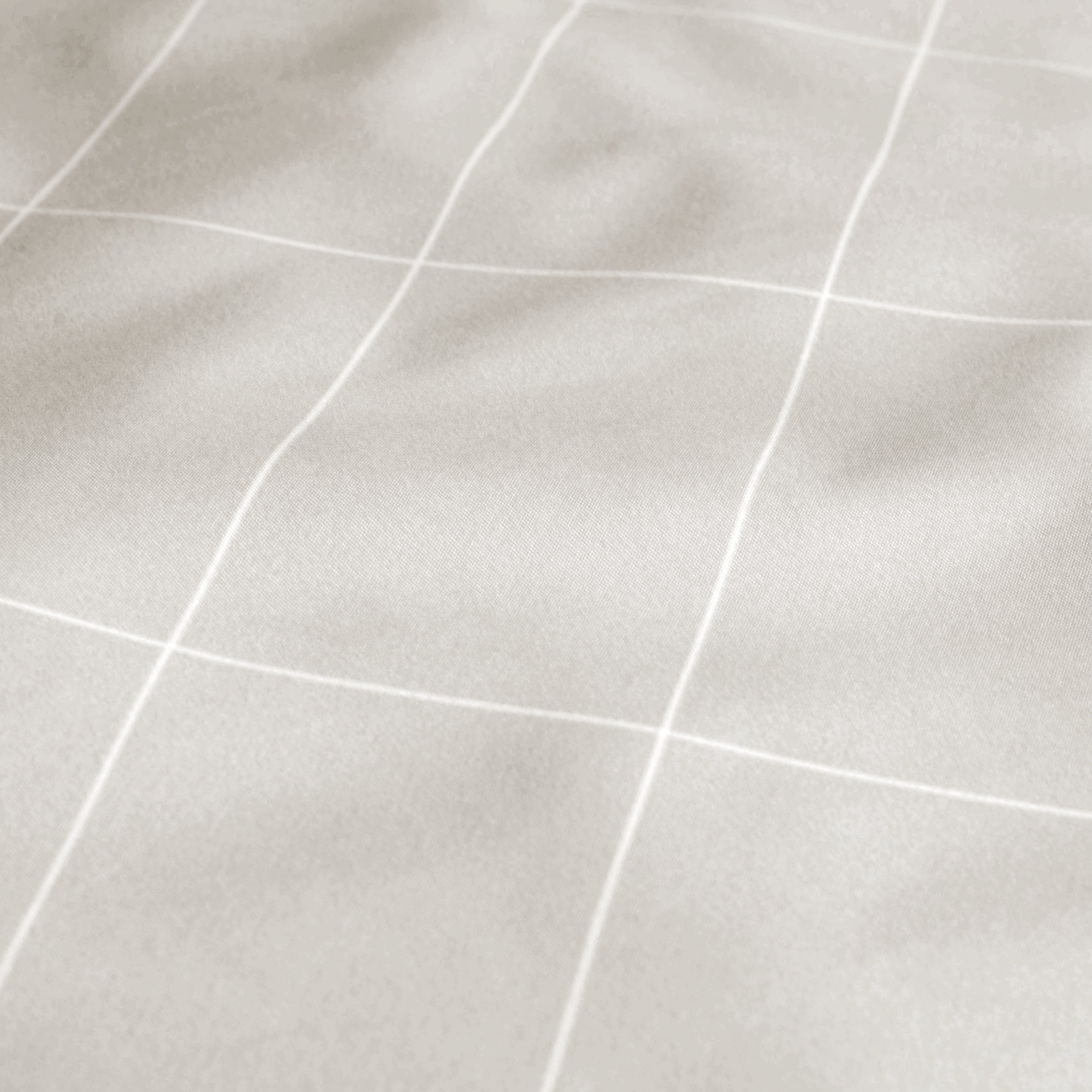 Close-up of printed duvet fabric