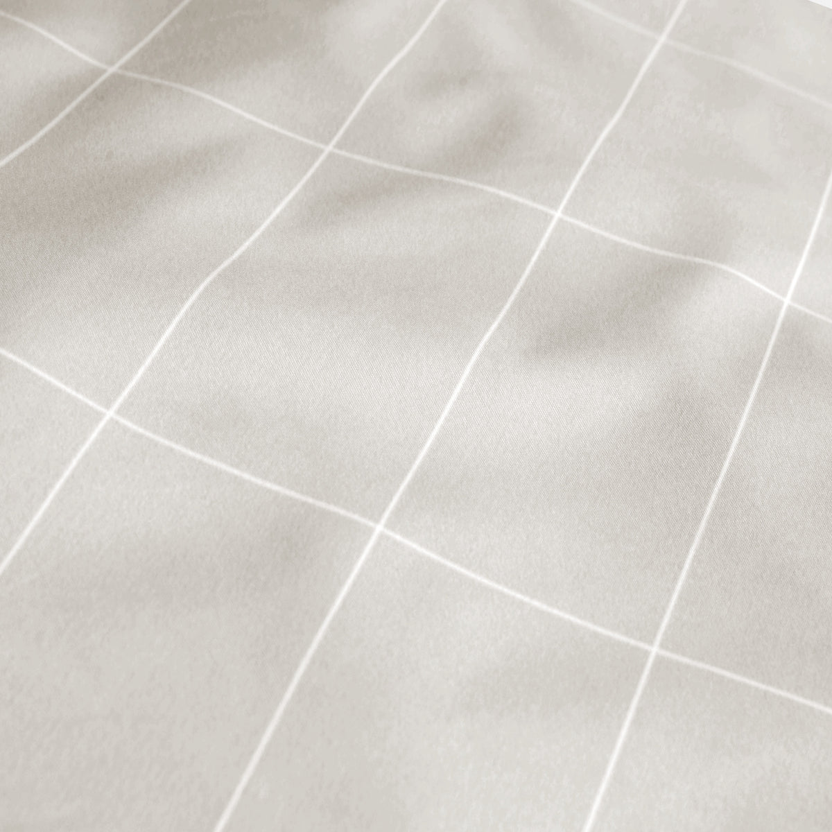 Close-up of printed microfiber pillowcase material