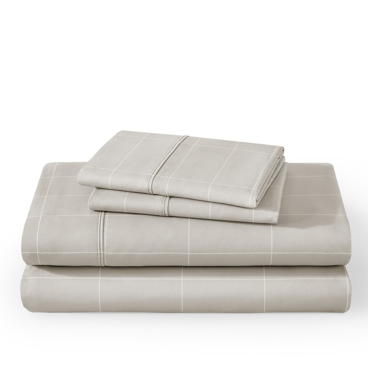 Grid sheet set folded and stacked