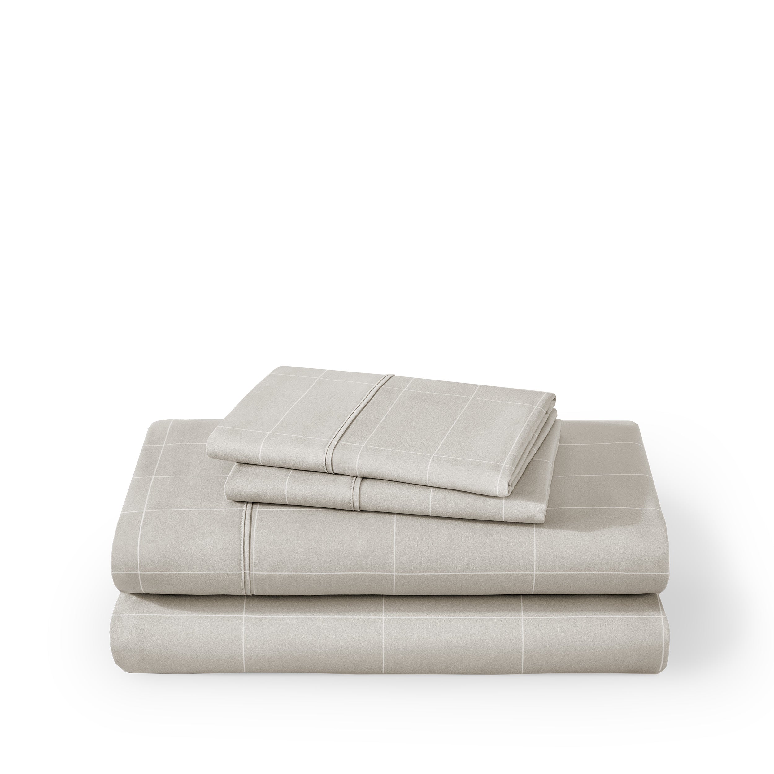 Grid sheet set folded and stacked