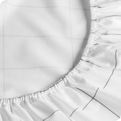 Close up of a printed fitted sheet