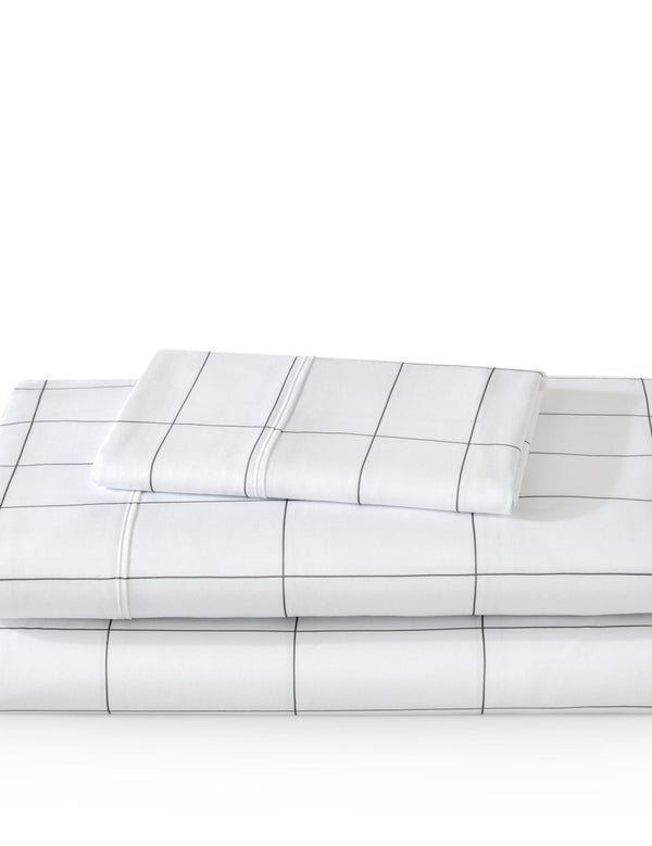 Grid sheet set folded and stacked