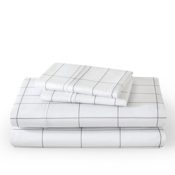Grid sheet set folded and stacked