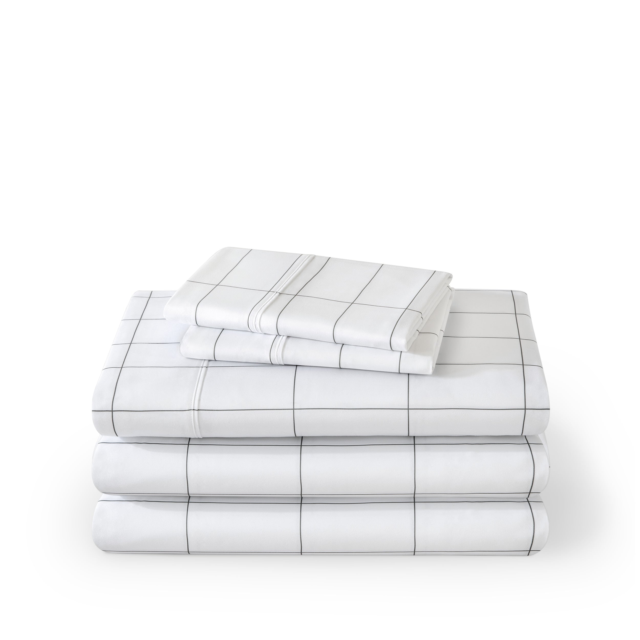 A printed sheet set folded and stacked