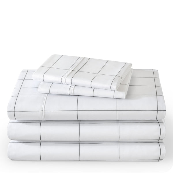 A printed sheet set folded and stacked