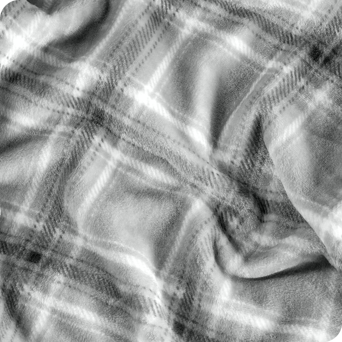 Close-up of textured fabric with a checkered pattern
