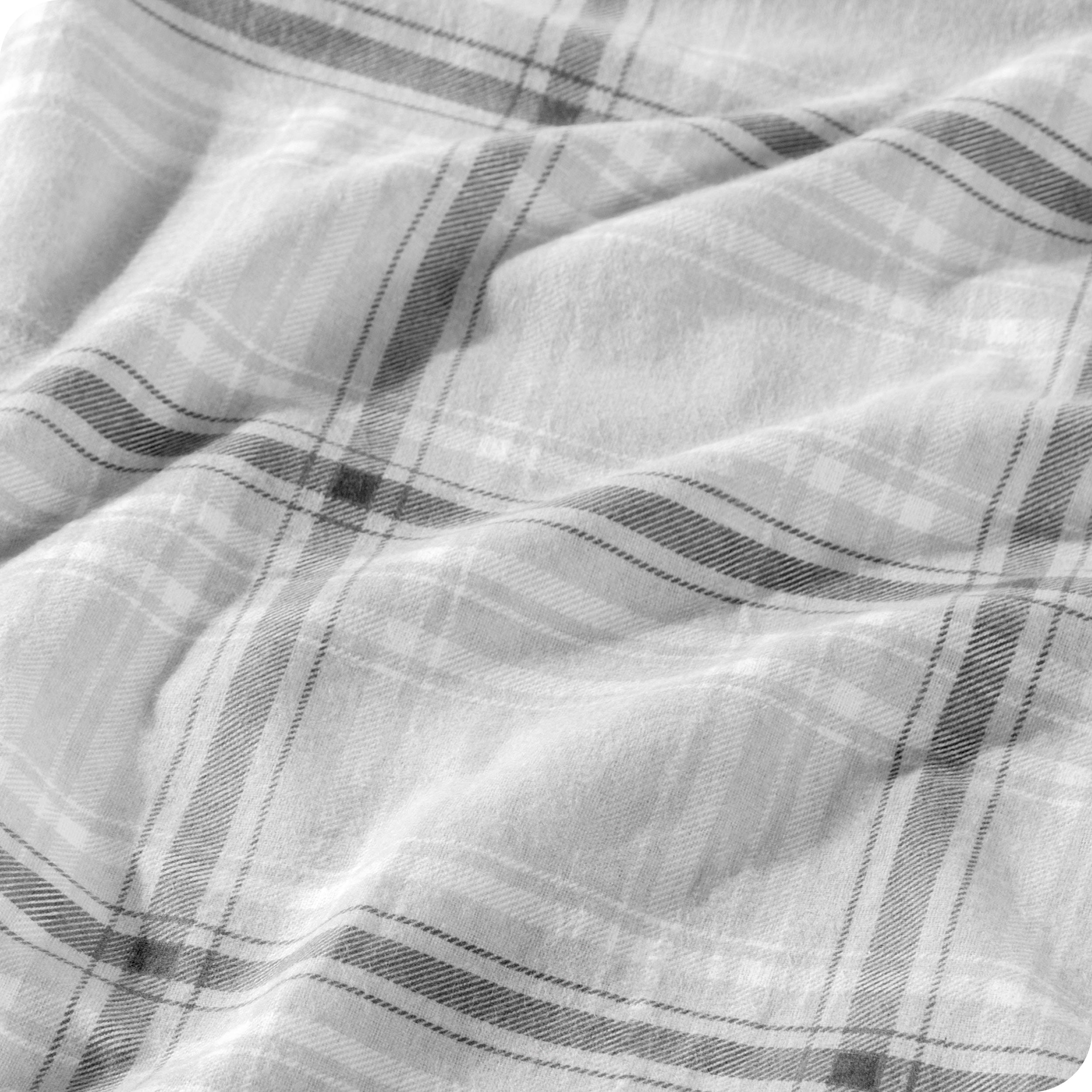 Cotton Flannel Duvet Cover & Sham Set