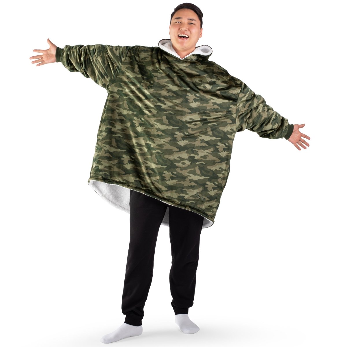 Person wearing a Bare Homey on a white background
