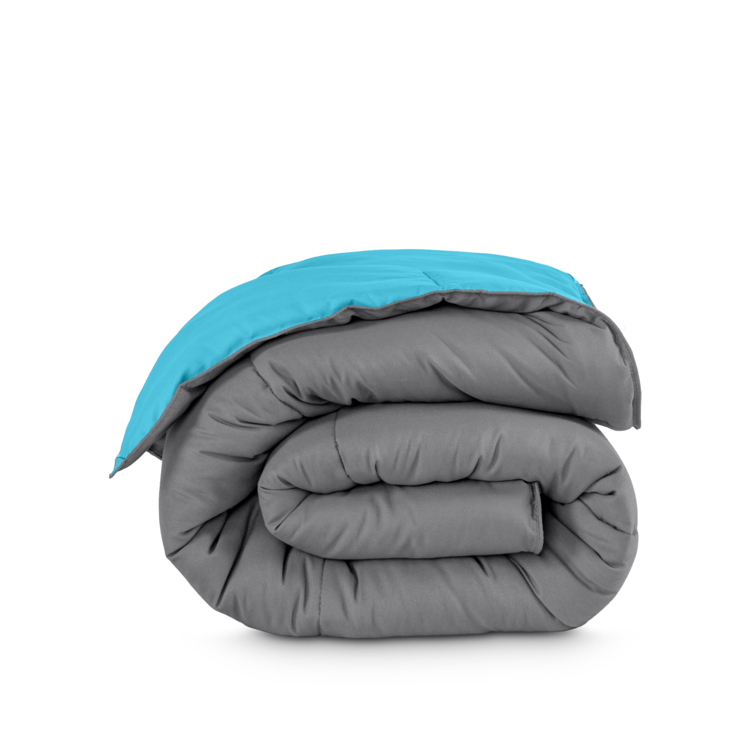 Reversible comforter folded